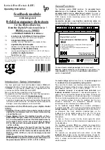 Предварительный просмотр 1 страницы Littfinski Daten Technik RS-8 Operating Instruction