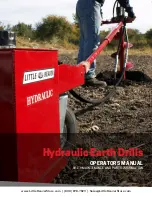 LITTLE BEAVER Hydraulic Earth Drill Operator'S Manual предпросмотр