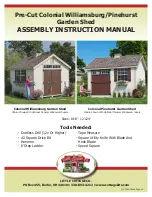 Little Cottage Colonial Pinehurst Assembly & Instruction Manual preview