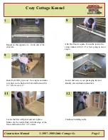 Предварительный просмотр 3 страницы Little Cottage Cozy Cottage Kennel Assembly Instructions Manual