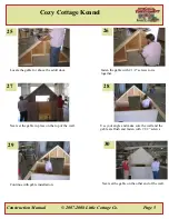 Предварительный просмотр 6 страницы Little Cottage Cozy Cottage Kennel Assembly Instructions Manual