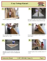 Предварительный просмотр 7 страницы Little Cottage Cozy Cottage Kennel Assembly Instructions Manual