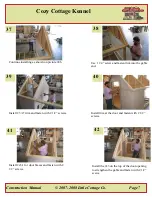 Предварительный просмотр 8 страницы Little Cottage Cozy Cottage Kennel Assembly Instructions Manual