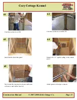 Предварительный просмотр 12 страницы Little Cottage Cozy Cottage Kennel Assembly Instructions Manual