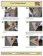 Предварительный просмотр 15 страницы Little Cottage Cozy Cottage Kennel Assembly Instructions Manual