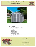 Preview for 1 page of Little Cottage Gambrel Barn Construction Manual