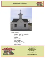 Little Cottage Star Barn Manual preview
