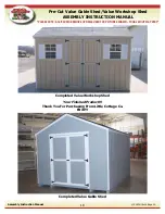 Preview for 18 page of Little Cottage Value Gable Shed Assembly & Instruction Manual