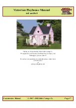 Предварительный просмотр 18 страницы Little Cottage Victorian Playhouse Manual