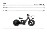 Предварительный просмотр 2 страницы Little E Kids Electric Balance Bike User Manual