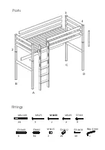 Preview for 3 page of Little Folks Furniture Classic Hi Sleeper Bed HSP003 Manual