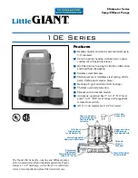 Little Giant 10E Series Manual предпросмотр