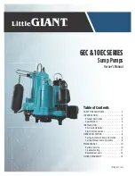 Little Giant 10EC Series Owner'S Manual предпросмотр