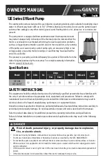 Little Giant 12E Series Owner'S Manual предпросмотр