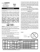 Предварительный просмотр 1 страницы Little Giant 4-MD Instruction Sheet