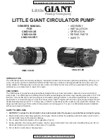 Предварительный просмотр 1 страницы Little Giant CMD-100-3B Owner'S Manual