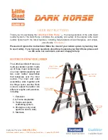 Little Giant Dark Horse User Instructions preview