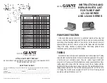 Little Giant G-100 Series Installation Instructions And Repair Parts List preview