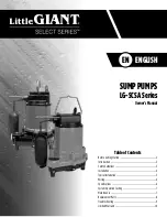 Предварительный просмотр 1 страницы Little Giant LG-SCSA Series Owner'S Manual