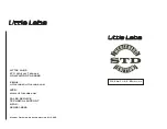 Предварительный просмотр 1 страницы Little Labs STD Mercenary Edition Operator'S Manual