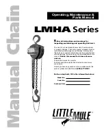 little mule LMHA Series Operating, Maintenance & Parts Manual preview