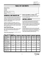 Preview for 3 page of little mule LMHA Series Operating, Maintenance & Parts Manual