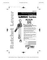 little mule LMSC Series Operating, Maintenance & Parts Manual preview