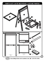 Предварительный просмотр 7 страницы Little Partners LITTLE ARTIST EZ EASEL LP0580 Maintenance Instructions Manual