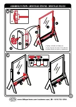 Предварительный просмотр 9 страницы Little Partners PEEK-A-BOO ADJUSTABLE HEIGHT ART EASEL LP0385 R1 Assembly