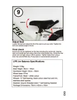 Preview for 9 page of Little Pro Rider JNR Balance Owner'S Manual