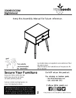 Preview for 2 page of Little Seeds 2364015COM Assembly Manual