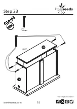 Предварительный просмотр 31 страницы Little Seeds 6666666BRU Assembly Manual