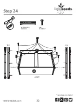 Предварительный просмотр 32 страницы Little Seeds 6666666BRU Assembly Manual