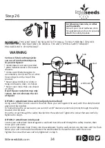 Предварительный просмотр 34 страницы Little Seeds 6666666BRU Assembly Manual