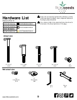 Предварительный просмотр 9 страницы Little Seeds 6808096COM Assembly Manual