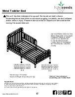 Предварительный просмотр 17 страницы Little Seeds 6808096COM Assembly Manual