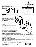 Предварительный просмотр 43 страницы Little Seeds 6827321COM Assembly Manual