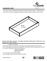 Предварительный просмотр 14 страницы Little Seeds 6834096COM Assembly Manual