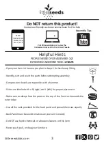 Preview for 3 page of Little Seeds 6855196BRU Assembly Manual