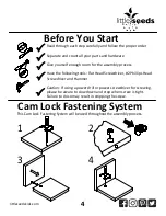 Предварительный просмотр 4 страницы Little Seeds 6859103COM Assembly Manual