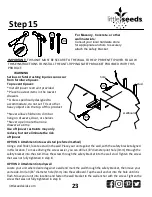 Preview for 23 page of Little Seeds 6946321COM Assembly Manual