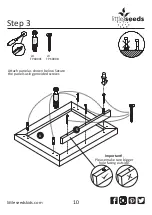 Предварительный просмотр 10 страницы Little Seeds 7346013COM Assembly Manual