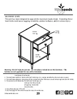 Предварительный просмотр 29 страницы Little Seeds 9368348COM Assembly Manual