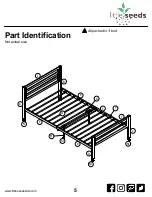 Preview for 5 page of Little Seeds Metal Bed with Casters 4395419LS Manual