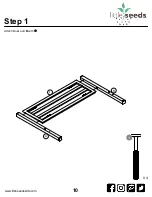 Preview for 10 page of Little Seeds Metal Bed with Casters 4395419LS Manual