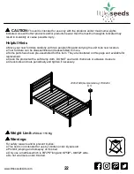 Preview for 22 page of Little Seeds Metal Bed with Casters 4395419LS Manual