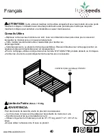 Preview for 40 page of Little Seeds Metal Bed with Casters 4395419LS Manual