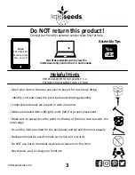 Preview for 3 page of Little Seeds Monarch Hill 5876412COM Assembly Manual