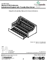 Preview for 2 page of Little Seeds Monarch Hill Ambrosia Upholstered Daybed with Trundle Assembly Manual