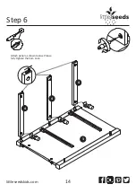 Предварительный просмотр 14 страницы Little Seeds Monarch Hill Single Ped Desk White 4017013COM Assembly Manual